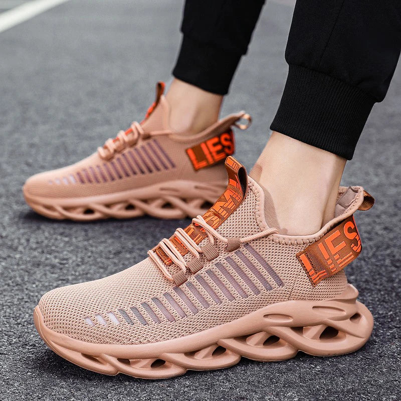 YRZL Men Shoes Sport Comfortable Sneakers Breathable Couple Running Shoes Women Tenis Sports Shoe White Walking Man Sneakers