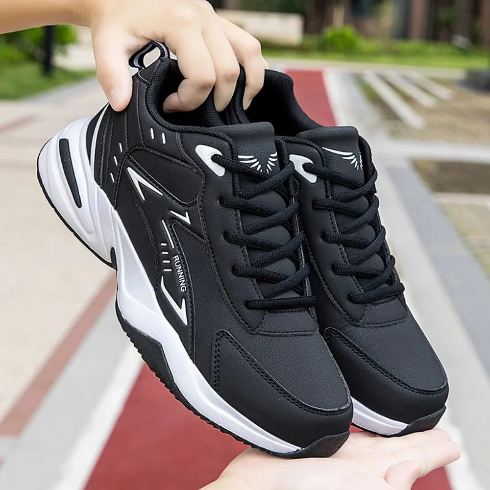 Classic White Clunky Sneaker for Men Comfortable Non-Slip Men's Running Shoes Breathable Casual Sneakers Men Large Size 39-48
