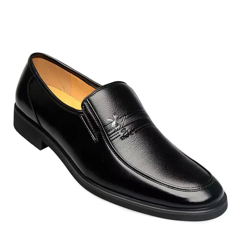 Men's Business Formal Shoes Soft Sole Spring Autumn New Breathable Classic Shoes For Middle-Aged People One Piece Free Shipping