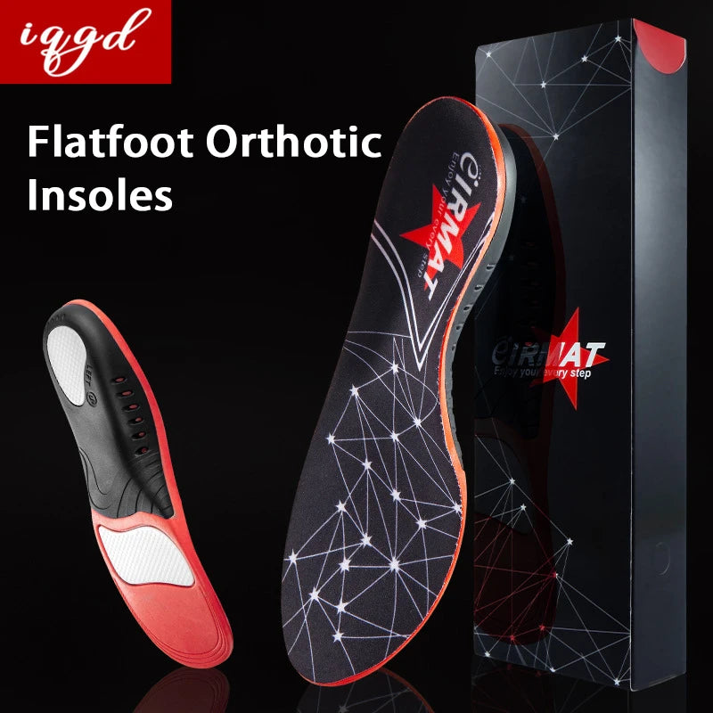 1Pair Flat foot Orthopedic insoles men womenarch support sports insoles Silicone shock absorbing sole Plantar Fasciitis Insoles