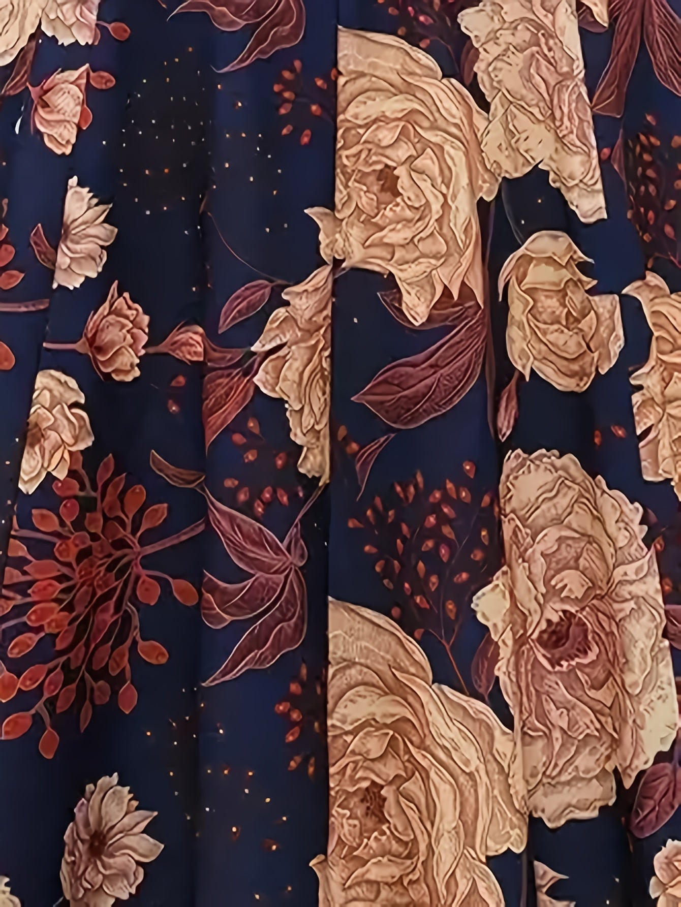 Elegant Floral Print Dress with Ribbon Waist - Sleeveless, Polyester, Round Neck, Zipper Closure, Perfect for Spring/Summer, Adult Women'S Fashion, Floral Dress | Floral Print Dress | Polyester Dress