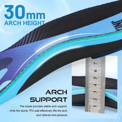 【Xxin】Carbon Fiber Insole Poron Cushioning heel Arch Support Shoe Insoles Pad Running Sport Shoe Insert size 35-48