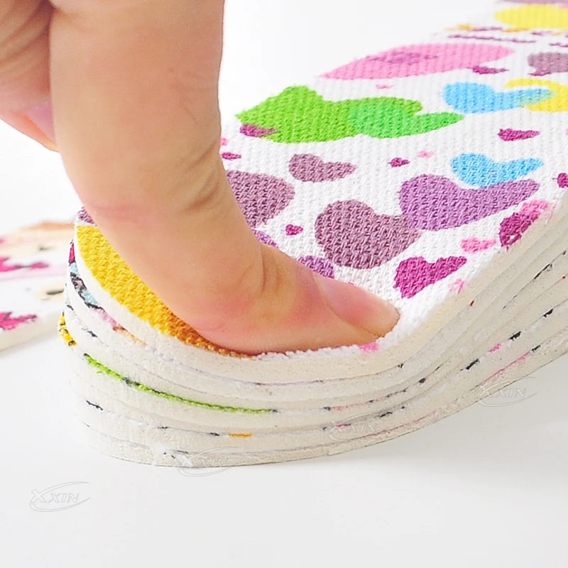 【Xxin】Children Insoles Soft Breathable Sports Insole Latex Non-Slip Shoe Insoles Size 26-36