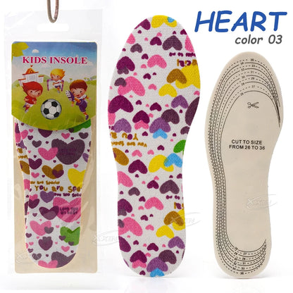 【Xxin】Children Insoles Soft Breathable Sports Insole Latex Non-Slip Shoe Insoles Size 26-36