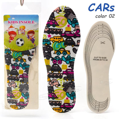 【Xxin】Children Insoles Soft Breathable Sports Insole Latex Non-Slip Shoe Insoles Size 26-36