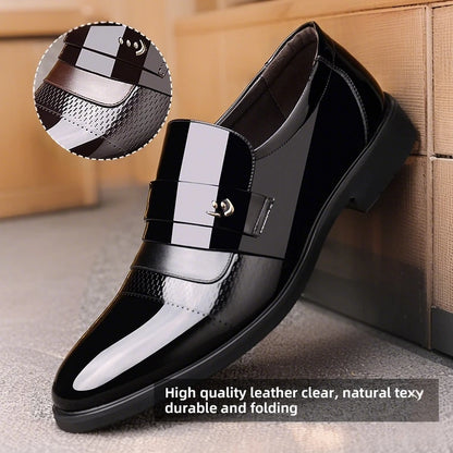 Luxury Mens Leather Shoes Retro Carved Lace-up Brogue Oxford Wedding Men Dress Shoes Male Formal Business Gentleman Office Shoes