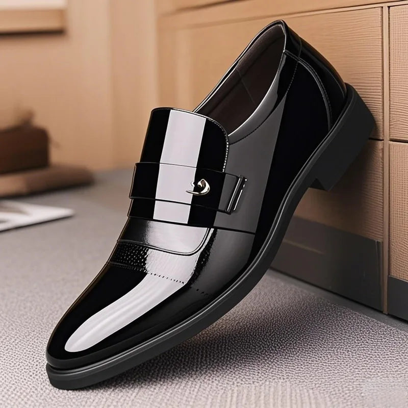 Luxury Mens Leather Shoes Retro Carved Lace-up Brogue Oxford Wedding Men Dress Shoes Male Formal Business Gentleman Office Shoes