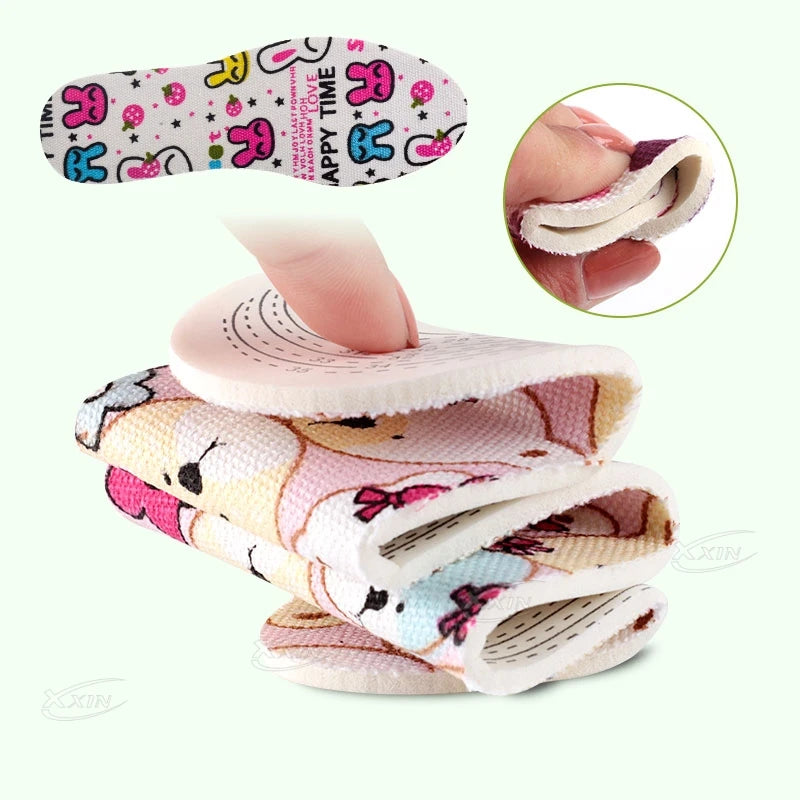 【Xxin】Children Insoles Soft Breathable Sports Insole Latex Non-Slip Shoe Insoles Size 26-36