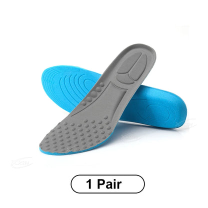 【Xxin】Men Women Sport Insole Shock Absorbing Massage Insoles Soft Breathable shoe Insole size 35-46