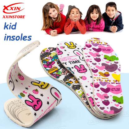 【Xxin】Children Insoles Soft Breathable Sports Insole Latex Non-Slip Shoe Insoles Size 26-36