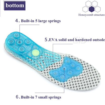 Silicone orthopedic shoes sole Insoles EVA Spring orthotic insoles flat feet  arch support inserts Plantar Fasciitis,foot care
