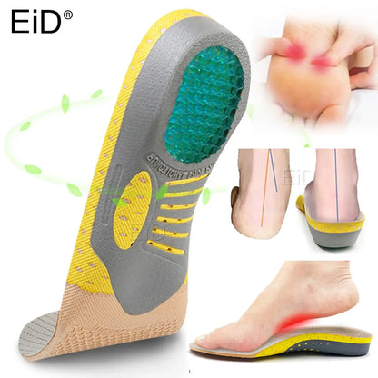EiD PVC silicone Gel orthopedic shoes sole Insoles flat feet orthotic insoles arch support inserts Plantar Fasciitis,foot care