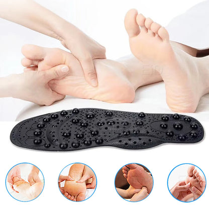 68 Magnetic Acupressure Insoles Acupoint Massage Plantar Fasciiti Template Silicone Gel Sports Orthopedic Insoles Men Women