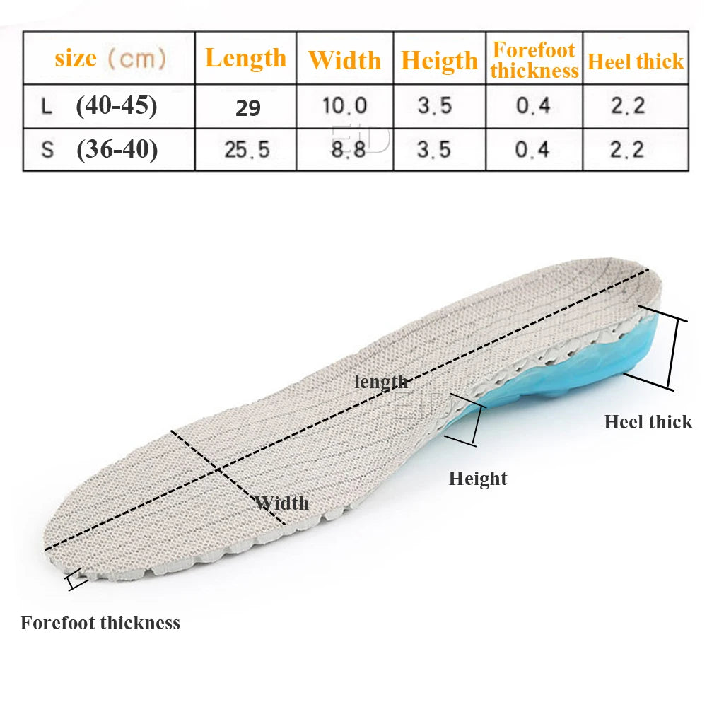 Silicone orthopedic shoes sole Insoles EVA Spring orthotic insoles flat feet  arch support inserts Plantar Fasciitis,foot care