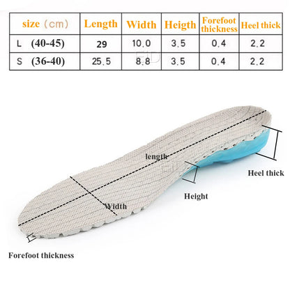 Silicone orthopedic shoes sole Insoles EVA Spring orthotic insoles flat feet  arch support inserts Plantar Fasciitis,foot care