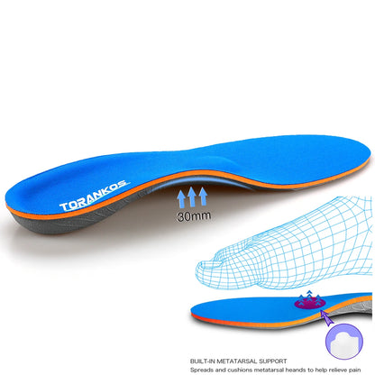 Plantar Fasciitis Arch Support Orthopedic Insoles Relieve Flat Feet Heel Pain Shock Absorption Comfortable Insoles