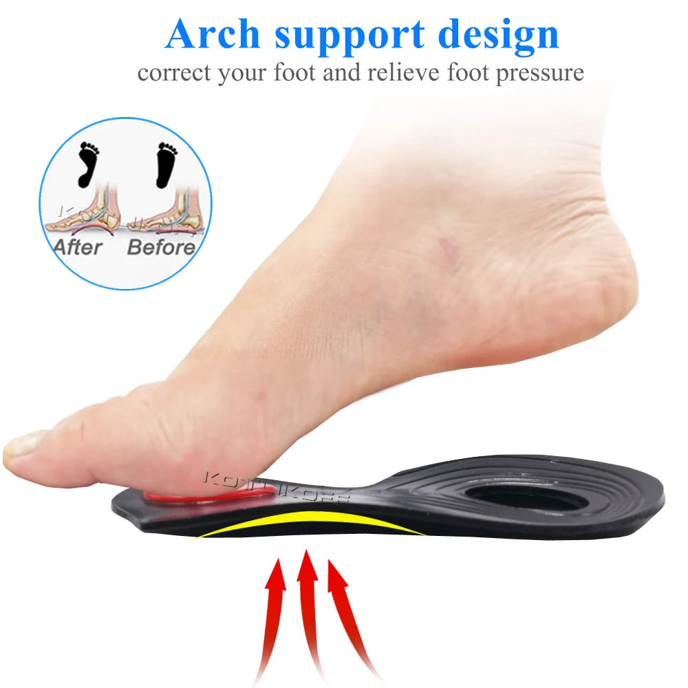 Orthopedic O/X-Leg Legs Relieve Insoles Silicone Soft Self-adhesive Corrector Valgus Varus Relieve Pain Massage Foot Care Insert