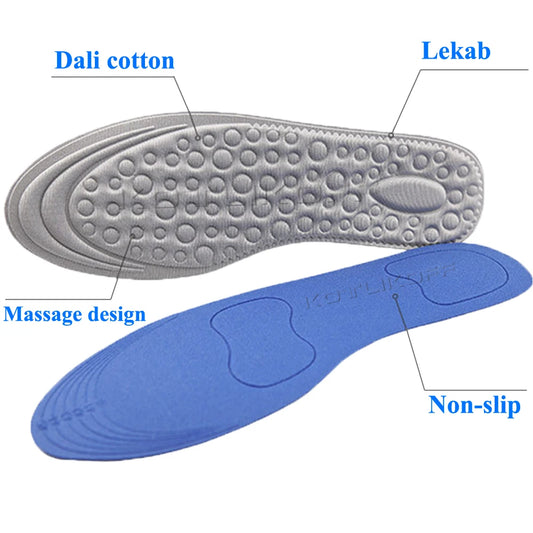 Unisex Ultra-thin Summer Sports Insoles Breathable Comfortable To Absorb Sweat Cushion Insole Insert Refreshing Feet Pads