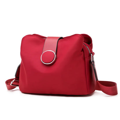 Vintage Nylon Waterproof Shoulder Bag Women Wild Crossbody Bag Simple Messenger Bag Daily Female Handbag Travel Lady Purse Bolso