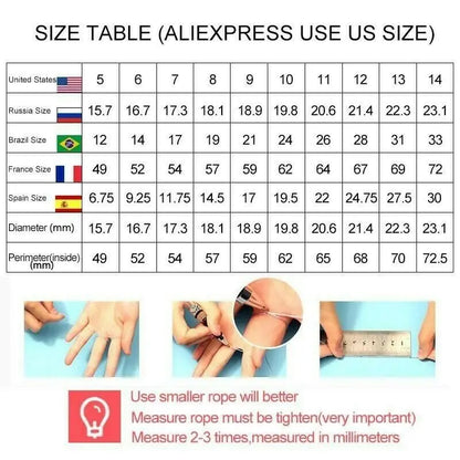 2Pcs/Set Fashion Black Gold Color Blue Rhinestone Zircon Rings For Women Full Crystal Rings Wedding Engagement Jewelry Gifts