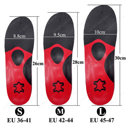 KOTLIKOFF Insoles For Shoes Flat Feet High Arch Support Orthopedic Work Insoles Shoes Sole For Plantar Fasciitis Valgus Shoe Pad