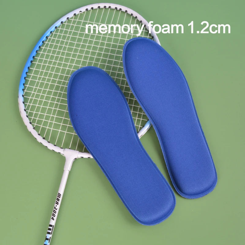 one pair Memory Foam Shoe Insoles Breathable Absorbing Arch Soft Comfortable Athletic Insole Shock Sport Shoes Pad Pain Relief