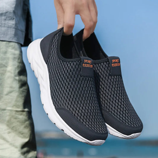 Summer Soft Loafers Lazy Shoes Lightweight Mesh Couple Outdoor Sports Shoes