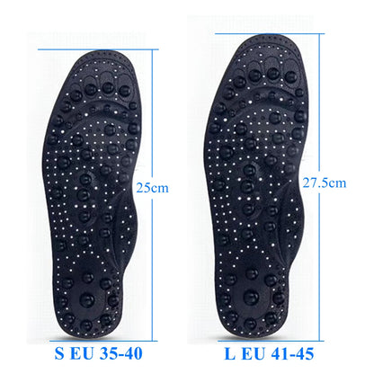 68 Magnetic Acupressure Insoles Acupoint Massage Plantar Fasciiti Template Silicone Gel Sports Orthopedic Insoles Men Women
