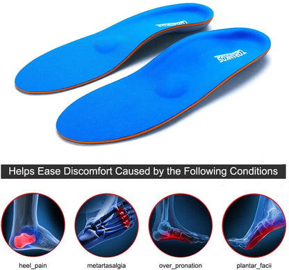 Plantar Fasciitis Arch Support Orthopedic Insoles Relieve Flat Feet Heel Pain Shock Absorption Comfortable Insoles