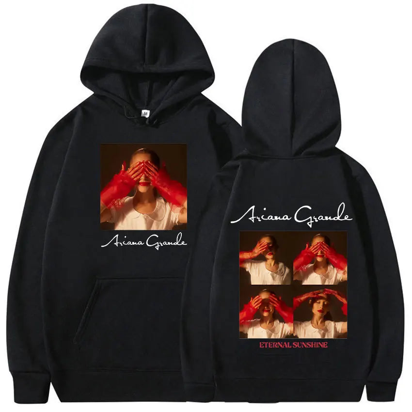 Ariana Grande Eternal Sunshine Album Harajuku Print Autumn and Winter Comfortable Soft Men's Casual Fashion Street Fleece Hoodie