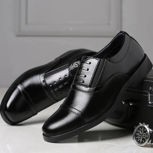 High Quality Formal Business Men Dress Shoes Breathable Leather Men Casual Shoes Italian Luxury Brand Non-slip Men Driving Shoes