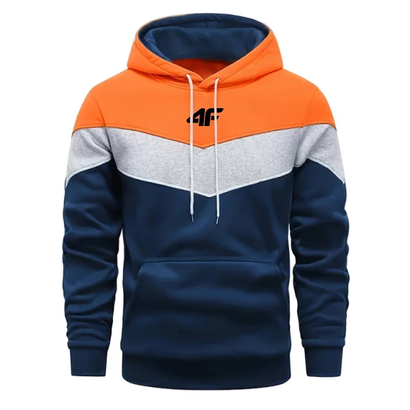 Hot Sales  Mens Tracksuit Clothing Fashion Tricolor Hooded Sweatshirts Printing Casual Jogging Sports Pullover 2025 Daily Tops