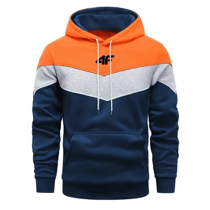 Hot Sales  Mens Tracksuit Clothing Fashion Tricolor Hooded Sweatshirts Printing Casual Jogging Sports Pullover 2025 Daily Tops