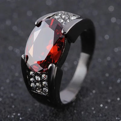 New Fashion Women's Large Oval Green Ring Crystal Wedding Engagement Ring Set Rhinestone High Quality Party Fashion Jewelry