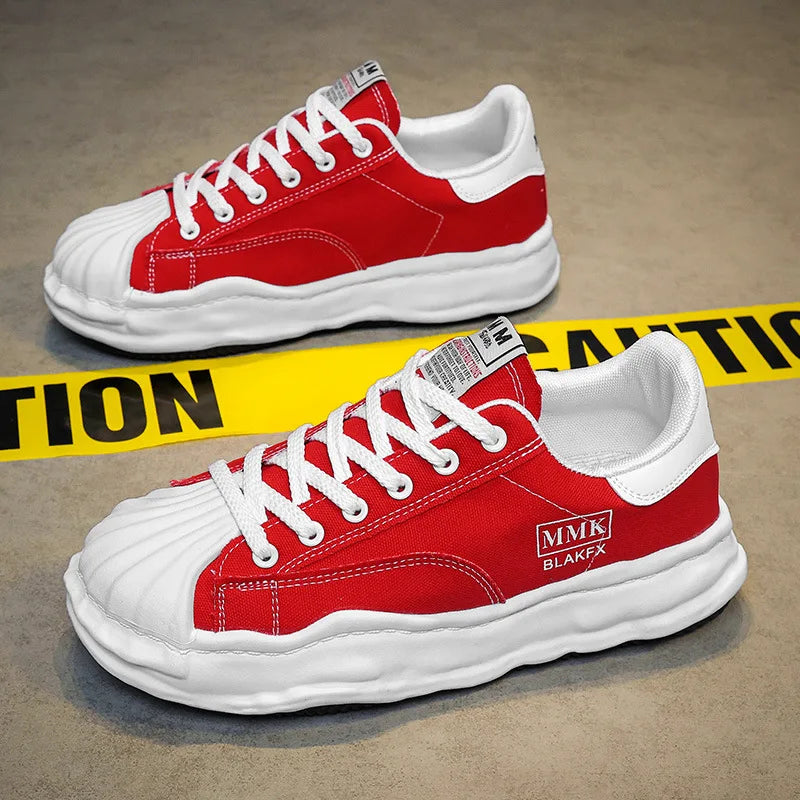 Same Style Thick Soled Canvas Sneakers for Men and Women Spring/summer 2024 Low Cut Casual Sports Sneakers