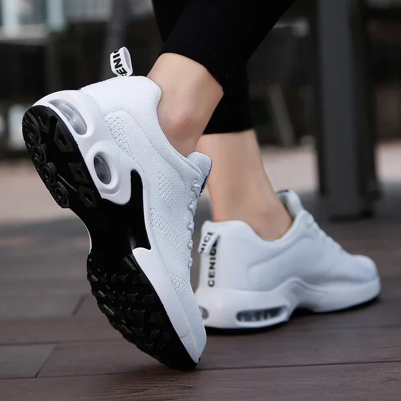 Mesh Lightweight Casual Platform Sports Shoes