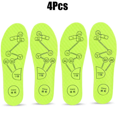 Wormwood Insoles Foot Acupressure Insole Men Women Soft Breathable Sports Pads Soft Sweat-absorbing Deodorant Running Insoles