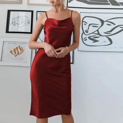 Sexy Dress Black Sleeveless Party Dress Women Summer Solid Color Empire Waist Evening Dresses For Women Vestidos