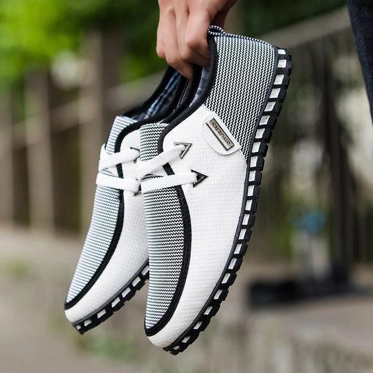 Men Casual Leather Shoes Fashion Comfortable Business Male Shoe Summer Spring Light Plus Size Footwear New Man Sneakers