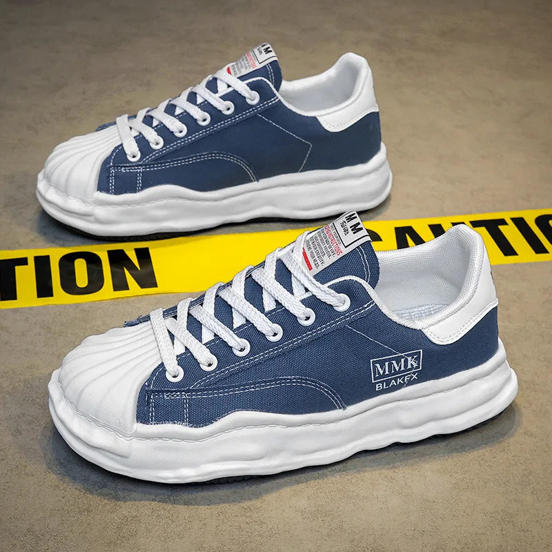 Same Style Thick Soled Canvas Sneakers for Men and Women Spring/summer 2024 Low Cut Casual Sports Sneakers