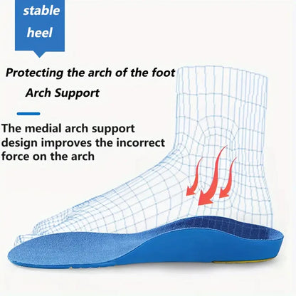 Kids Orthotics Flat Foot High Arch Support Orthopedic Insoles for Children Plantar Fasciitis Comfort Sports Running Shoes Pads