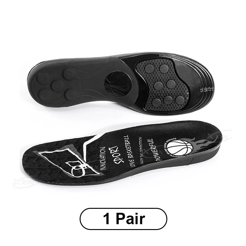 【Xxin】Spring silicone Gel shoe Insole Pad Elastic sport shoes cushioning insoles for basketball size 35-46