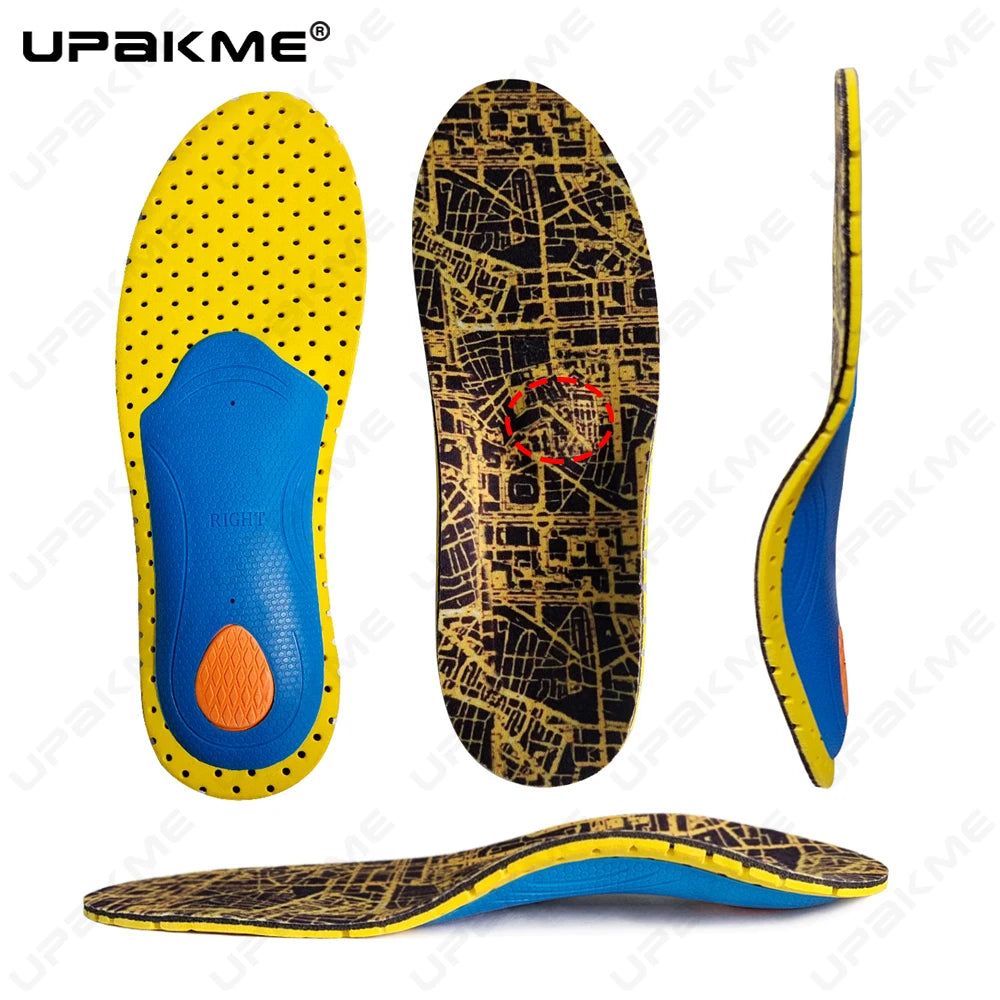 Shock Absorption Sport Insoles for Shoes Sole Deodorant Breathable Cushion Running Insoles for Feet Man Women Orthopedic Insoles