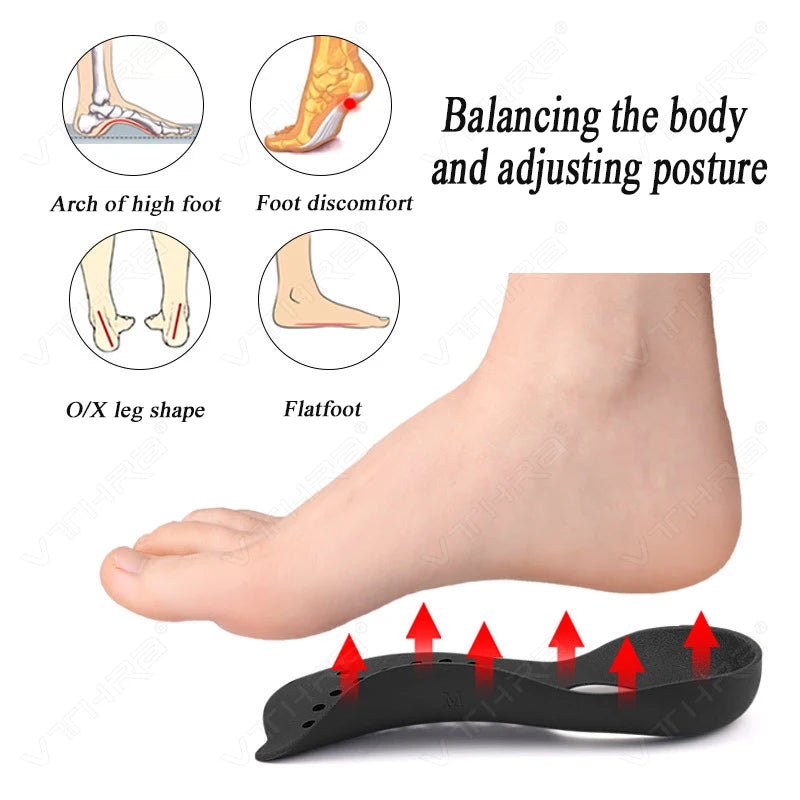 Arch Support Plantar Fasciitis Shoes Orthotics Pad UnisexXO-Legs Flatfoot Orthotics Large Size Insole For Flat Foot O-shaped Leg