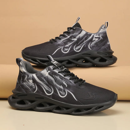 Lightweight Mesh Breathable Comfortable Flat Soft Tennis Shoes Summer Lace-up Sneakers