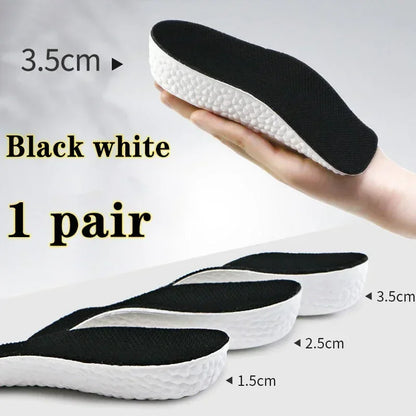 Height Increase Insoles for Men Women Shoes Flat Feet Arch Support Orthopedic Insoles Sneakers Heel Lift Memory Foam Shoe Pads
