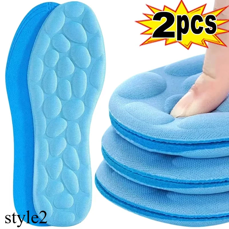 Breathable Mesh Shoe Insoles for Men Women Summer Cooling Comfort Cushioned Support Running Sports Walking Feet Care Shoes Pads