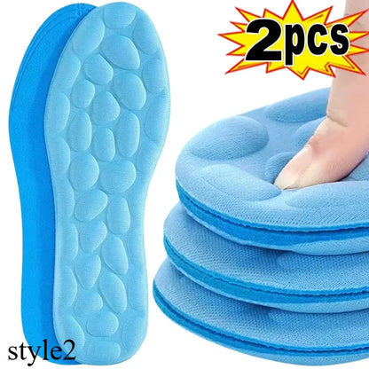 Breathable Mesh Shoe Insoles for Men Women Summer Cooling Comfort Cushioned Support Running Sports Walking Feet Care Shoes Pads
