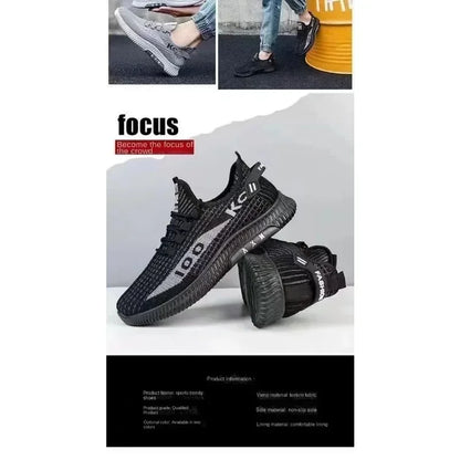 2024 Summer Lightweight Deodorant Men's Shoes Breathable Mesh Sports Shoes Comfortable Fashion Versatile Shoes Men's Shoes