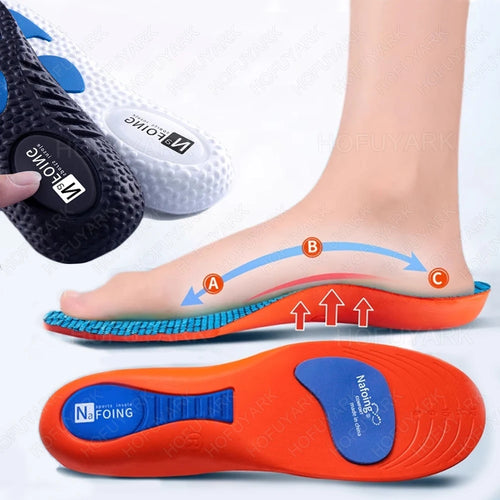 EVA Sports Insoles for Basketball Shoes Man Woman Arch Support Plantar Fasciitis Foot Support Orthopedic Shock Absorbing Insoles